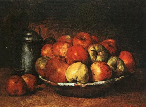 Gustave Courbet Still Life with Apples and Pomegranates France oil painting art